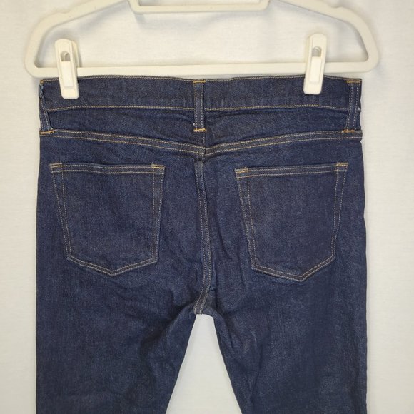 J. Crew Men's Size 32 x 32 Jeans Style 484 Tapered Dark Wash - Picture 4 of 9